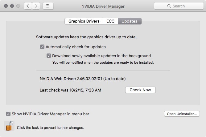 nvidia driver manager for mac os 10.12.6.1